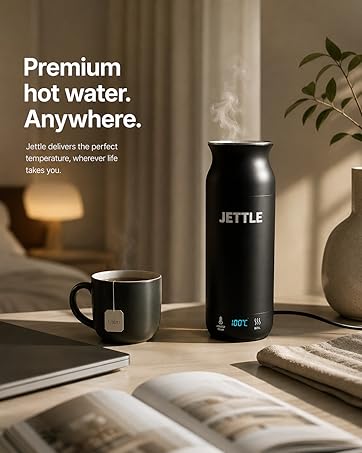 Premium hot water anywhere with Black Jettle Kettle