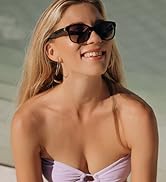 Vintage Retro Polarized Sunglasses with Magic Foldable Case for Women UV Protection Sun Shades