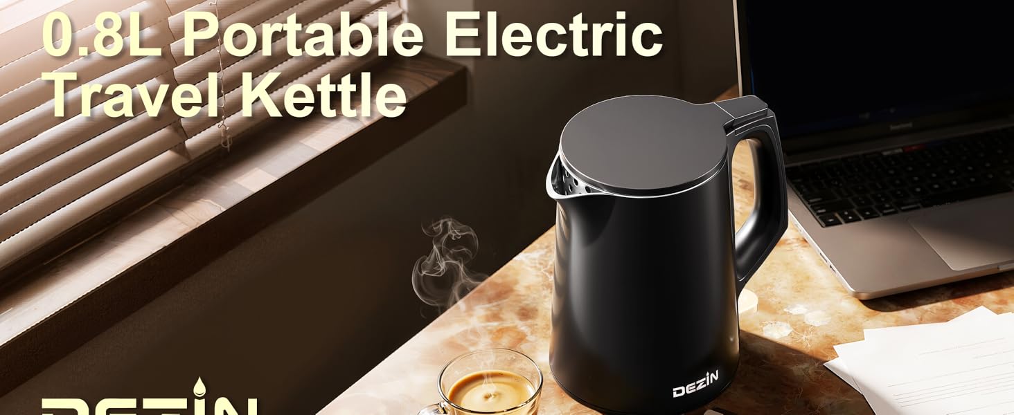 0.8L Portable Electric Travel Kettle