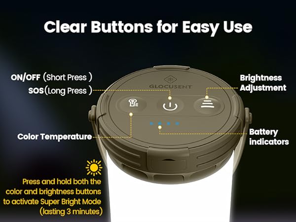 easy to use buttons