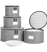 storageLAB China Storage Containers, Containers for Organizing, Hard Shell Case, Felt Plate Divid...