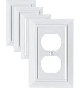 FunKiim Classic Architecture Wall Plates,Light Switch covers, Electrical Outlet Covers, Duplex re...