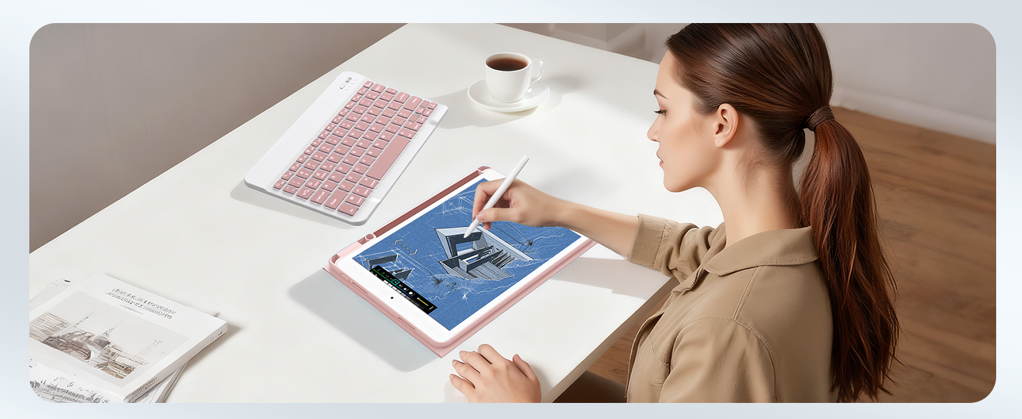 pink keyboard for ipad 10.5 inch