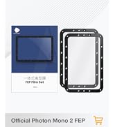 Original Photon Mono 2/Photon Mono 4 FEP Film 197 * 131mm 2Pcs Resin Vat 3D Printer Accessories C...