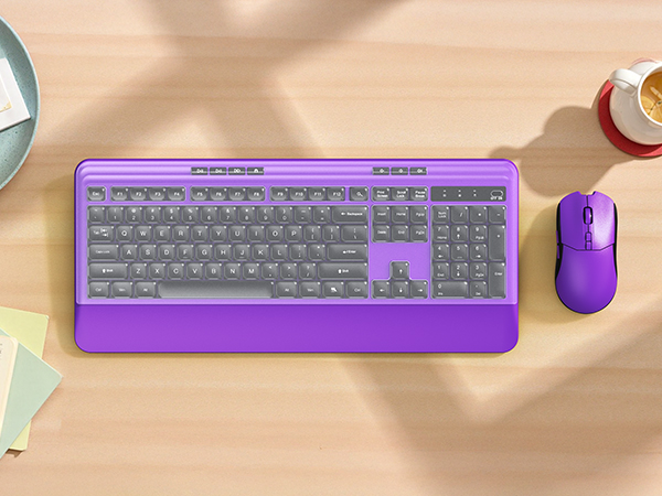 purple keyboard with cover