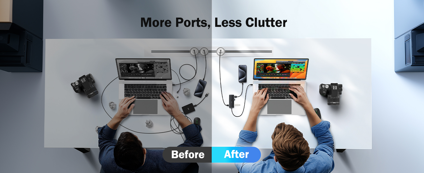 More Ports, Less Clutter