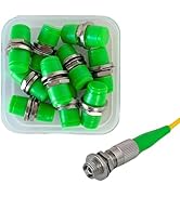 PacSatSales - FCAPC to FCAPC Fiber Optic Couplers for FC/APC Fiber Connectors. 10 Packs snap Lock...