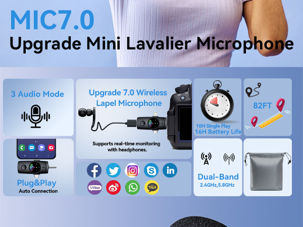 wireless lavalier microphone