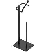 RUACQ Toilet Paper Holder Stand, Bathroom Toilet Paper roll Holder Free Standing with Storage for...