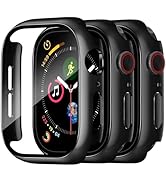 Charlam 3 Pack Case Compatible with Apple Watch 40mm SE SE2 SE3 Series 6/5/4 Built-in Screen Prot...