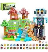 MUUHU 150PCS Magnetic Blocks - 0.8" Magnetic Building Blocks Toys for Kids Magnet Blocks Cubes Ga...