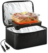 CDBEEE Portable Oven, Electric Lunch Box Food Heater - 12V/24V/110V 3-in-1 Portable Food Warmer -...