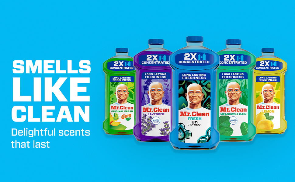 Mr. Clean Multi Surface Cleaner with Unstopables Fresh Scent - Smells Like Clean