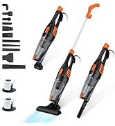 TC-JUNESUN Corded Vacuum Cleaner, 12 in 1 Ultra-Lightweight Vacuum Cleaners for Home 15KPa Powerf...