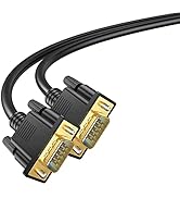 VGA Cable, VGA to VGA Monitor Cable 6 Feet Male to Male Cord 1080P Full HD High Resolution for TV...