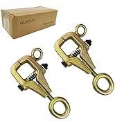 QDZCZY 2-Pack Auto Body Repair Clamp Self-Tightening Tool 5 Ton 2-Way Pull Clamp with Top and Str...