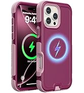 Follaroma for iPhone 16 Pro Max Case, Compatible with MagSafe, Heavy Duty Shockproof Protective C...