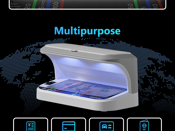 counterfeit money detector light