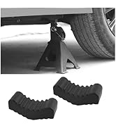 2PCS Jack Stand Pads,Anti-Slip Rubber Floor Jack Pad Fit 2-3 Tons Heavy-Duty Jacks Stands,Profess...