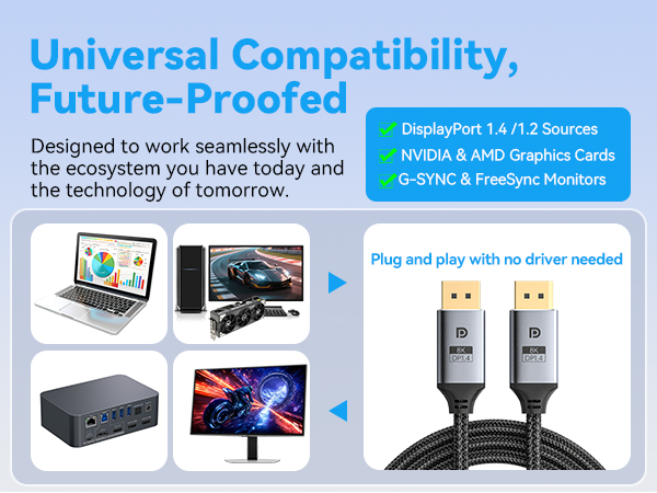DisplayPort to DisplayPort Cable