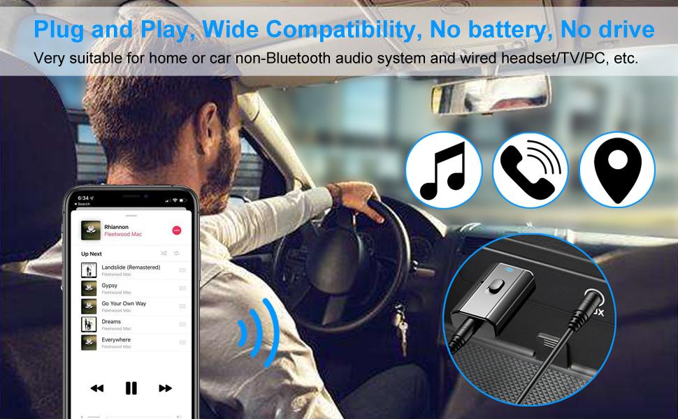 bluetooth aux adapter