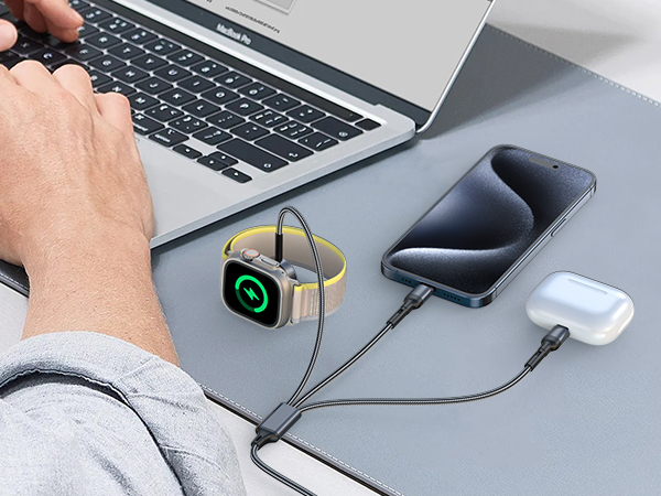 multi charging cable travel essentials for apple watch iPhone charger