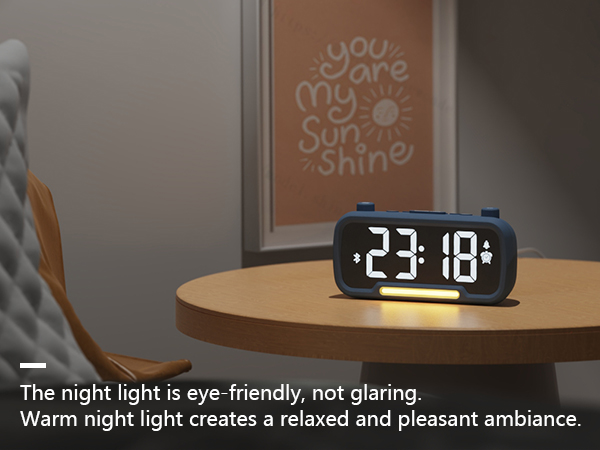 alarm clock with nightlight