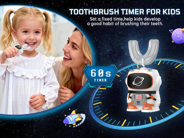Kids Electric Toothbrush with 60s Timer