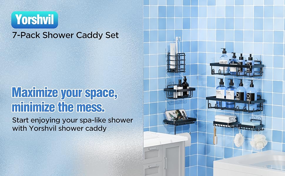 shower caddy black