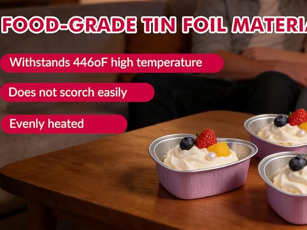 Mini Cake Pans with Lids Small Disposable Aluminum Foil Cupcake Loaf Pans for Party