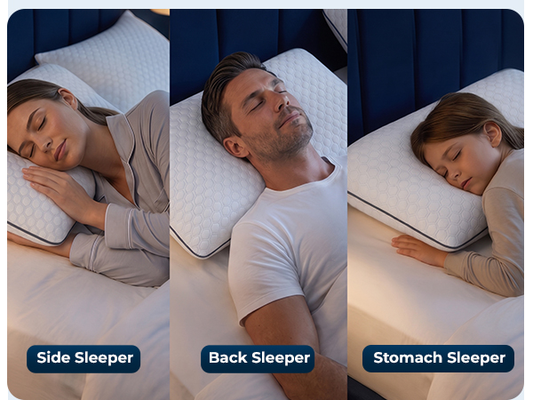 Memory foam pillows queen size bed pillows cooling premium hotel Quality removable &amp; washable cover