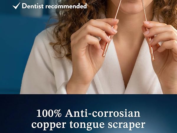 anti corrosian copper tongue scrapper