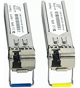 QSFPTEK 1.25G Gigabit SFP Module, 1000BASE-LX/LH sfp to Ethernet, 1310nm 10km DDM Single-Mode LC ...