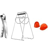 304 Stainless Steel Hot Pot Gripper &amp; Bowl Clip Set, Heavy Duty Kitchen Pot Holder Tongs for Hot ...