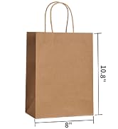 8 Inch Brown Paper Bags 100PCS
