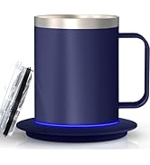 YIMUBREEZ Self Heating Coffee Mug for Desk,Heated Cup with 10Hrs Auto Shut Off, USB Powered Mug W...