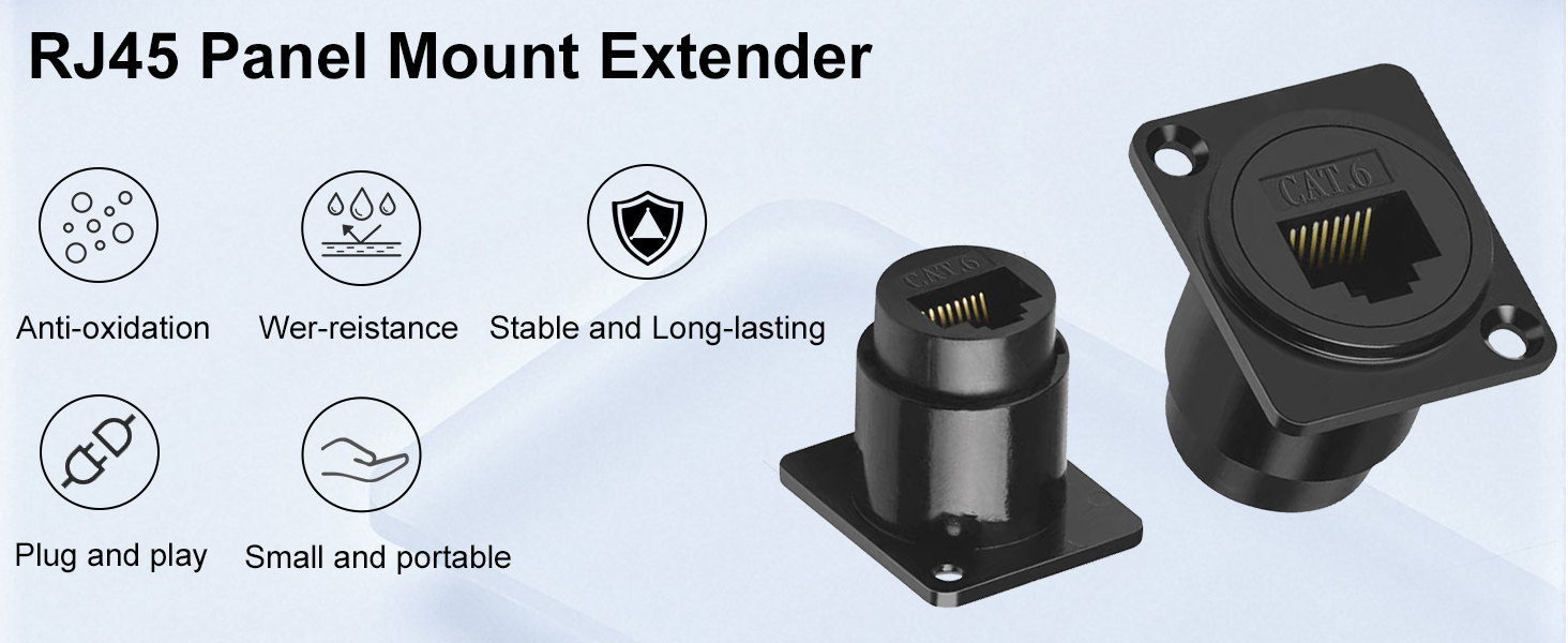 RJ45 Panel Mount Adapter 