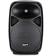LyxPro 12 Inch Active PA Rechargeable Battery Speaker System, Bluetooth, MP3, USB, SD Card Slot, ...