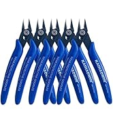 KAIHAOWIN Micro Wire Cutters with Spring, 5 Pack, 5 inch 170 Bulk Pack Precision Mini Flush cutte...