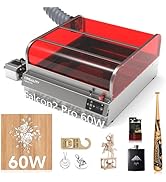 Creality Engraver Enclosed, Falcon2 Pro 60W Output Engraver and Cutter, 25000mm/min Speed Cutter ...