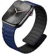 SNBLK Magnetic Watchband Compatible with Apple Watch for Men 44mm 45mm 46mm 49mm 42mm 41mm 40mm 3...