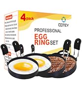 egg rings silicone handle 4 pack