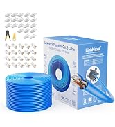 LinkNexa Cat6 Ethernet Cable 1000ft, Cat6 Cable, UTP 23AWG 550MHz Solid Bare Copper Wire, Cat 6 B...