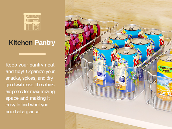 freezer organizer bins