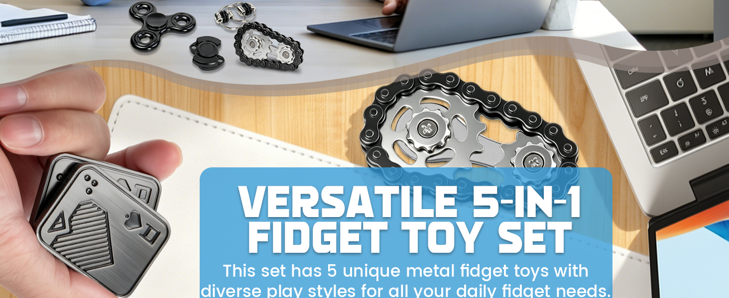VERSATILE 5-IN-1 FIDGET TOY SET