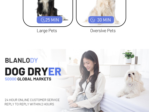 dog dryer hair blow pet grooming pet dryer high velocity deshedding Blanlody