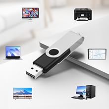 A thumb drive 4GB is enough to back up videos, music, movies, photos in various types of equipment