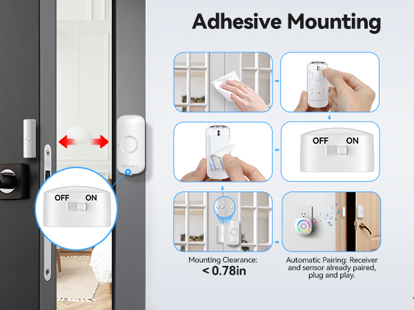 Wireless Door Chime Sensor Alarm