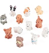 Magibeads 22Pcs Dog Miniature Model Decorations Resin 3D Pet Micro Landscape Dollhouse Accessorie...
