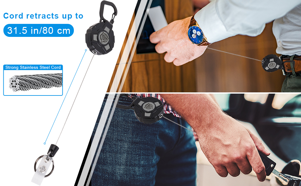 keychain retractable keychain retractable keychain heavy duty badge reel badge holder retractable